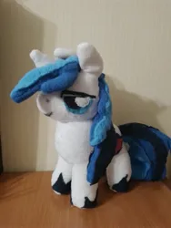 Size: 3000x4000 | Tagged: safe, artist:jbond, derpibooru import, shining armor, pony, unicorn, g4, handmade, horn, image, indoors, irl, jpeg, male, photo, plushie, solo, stallion, unshorn fetlocks