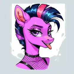 Size: 1280x1280 | Tagged: safe, ai content, derpibooru import, machine learning generated, prompter:ilham470, twilight sparkle, anthro, image, png, solo