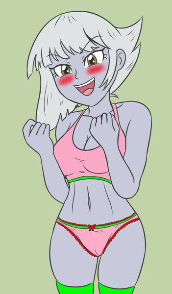 Size: 3098x5290 | Tagged: suggestive, artist:sumin6301 edits, derpibooru import, edit, limestone pie, human, equestria girls, g4, adorasexy, aroused, blushing, bow underwear, breasts, busty limestone pie, cameltoe, cleavage, clothes, cute, eyebrows, eyebrows visible through hair, female, frilly underwear, green background, high res, horny, image, open mouth, panties, pink panties, pink underwear, png, sexy, simple background, socks, solo, solo female, thighs, underwear