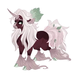 Size: 3274x3200 | Tagged: safe, artist:gigason, derpibooru import, oc, oc:elegant evergreen, pony, unicorn, cloven hooves, female, horn, image, mare, png, simple background, solo, transparent background, unshorn fetlocks