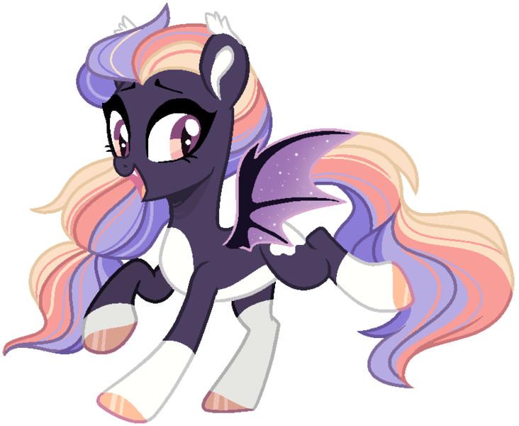 Size: 798x654 | Tagged: safe, artist:sapphiretwinkle, derpibooru import, oc, oc:night bite, bat pony, pony, female, image, mare, png, simple background, solo, transparent background