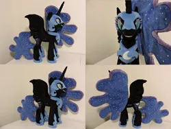 Size: 1597x1199 | Tagged: safe, artist:little-broy-peep, derpibooru import, nightmare moon, alicorn, pony, female, image, irl, jpeg, mare, photo, plushie, solo