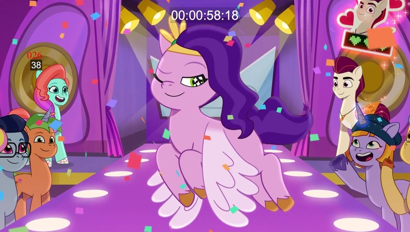 Size: 1920x1088 | Tagged: safe, derpibooru import, screencap, pipp petals, earth pony, pegasus, unicorn, g5, my little pony: tell your tale, leak, spoiler:g5, got to trot, group, horn, image, jpeg