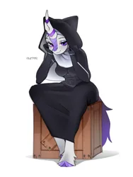 Size: 1500x2000 | Tagged: safe, artist:zlatavector, derpibooru import, oc, unofficial characters only, anthro, kirin, pony, commission, female, image, kirin oc, looking at you, mare, nun, nun outfit, png, sitting, sketch, smiling