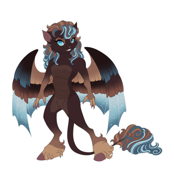 Size: 5000x4900 | Tagged: safe, artist:gigason, derpibooru import, oc, oc:noctule, abyssinian, hybrid, absurd resolution, colored wings, image, multicolored wings, offspring, parent:capper dapperpaws, parent:nightmare moon, png, solo, wings