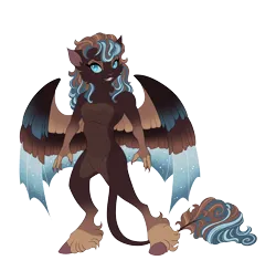 Size: 5000x4900 | Tagged: safe, artist:gigason, derpibooru import, oc, oc:noctule, abyssinian, hybrid, absurd resolution, colored wings, image, multicolored wings, offspring, parent:capper dapperpaws, parent:nightmare moon, png, solo, wings