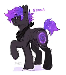 Size: 1269x1434 | Tagged: safe, artist:itssilver, derpibooru import, oc, oc:nebula, unofficial characters only, earth pony, pony, image, jpeg, simple background, solo, white background