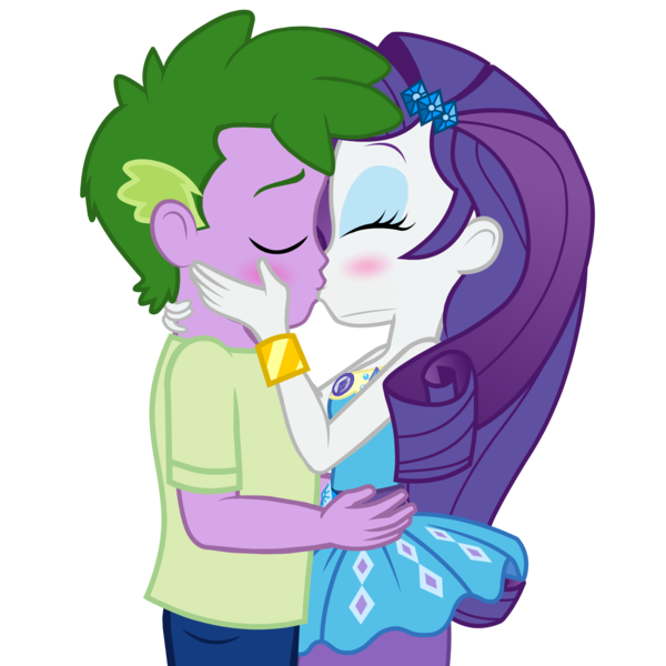 Size: 1920x1920 | Tagged: safe, artist:georgegarza01, derpibooru import, rarity, spike, human, equestria girls, g4, blushing, eyes closed, female, human spike, humanized, image, kissing, male, png, shipping, simple background, sparity, straight, transparent background, vector