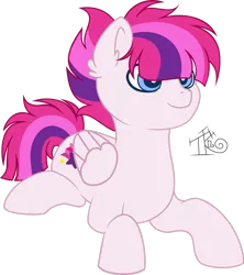 Size: 1920x2166 | Tagged: safe, artist:tkn297, derpibooru import, oc, oc:pink gidgit, pegasus, pony, female, image, lying down, mare, png, prone, simple background, solo, transparent background