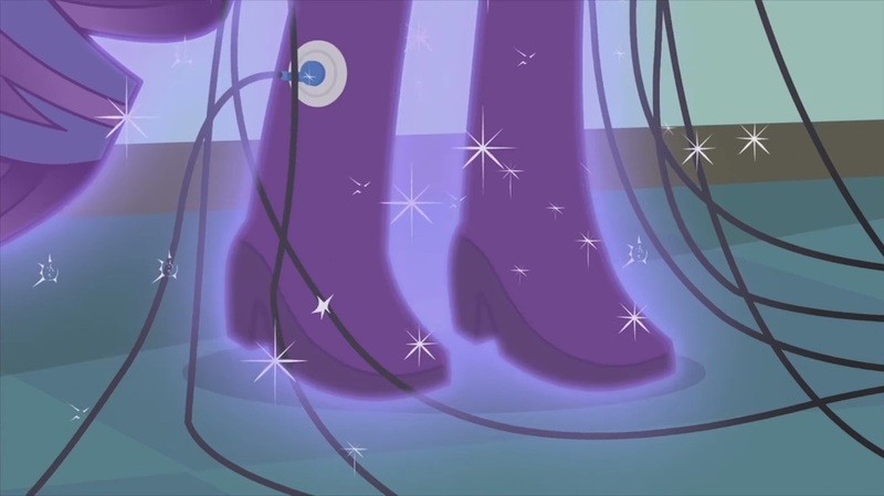 Size: 1100x618 | Tagged: safe, derpibooru import, rarity, human, equestria girls, g4, the science of magic, boots, boots shot, clothes, electrode on boots, electrodes, female, floating, high heel boots, image, jpeg, legs, pictures of legs, shoes, solo