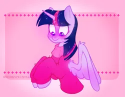 Size: 1281x992 | Tagged: safe, artist:alsimetra, derpibooru import, twilight sparkle, twilight sparkle (alicorn), alicorn, pony, g4, clothes, image, my little pony, png, solo, winter outfit