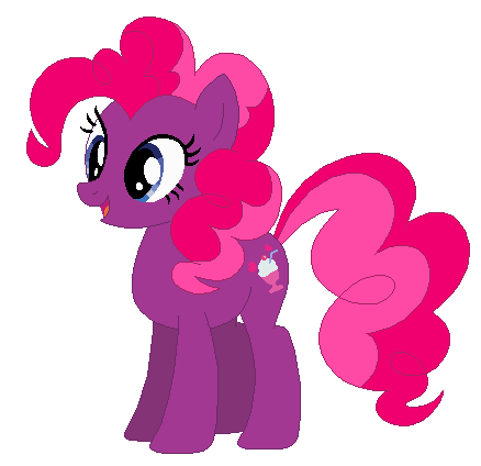 Size: 438x424 | Tagged: safe, artist:selenaede, artist:user15432, derpibooru import, fizzypop, earth pony, pony, g4, base used, blue eyes, generation leap, image, not pinkie pie, open mouth, open smile, pink mane, pink tail, pinkie pie hair, png, purple coat, recolor, simple background, smiling, solo, tail, transparent background