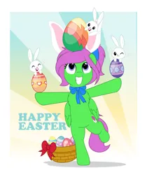 Size: 4209x5000 | Tagged: safe, artist:jhayarr23, ponerpics import, oc, oc:zippy sparkz, pony, easter, easter egg, female, holiday, image, mare, png, solo, vector