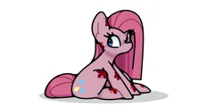 Size: 2732x1315 | Tagged: safe, artist:kindakismet, derpibooru import, pinkie pie, earth pony, pony, g4, food, image, jam, not blood, pinkamena diane pie, png, sitting, solo