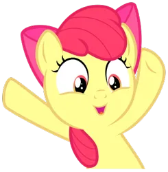 Size: 366x374 | Tagged: safe, artist:sollace, derpibooru import, apple bloom, earth pony, pony, crusaders of the lost mark, g4, .svg available, cute, derpibooru exclusive, female, filly, foal, image, my little pony, png, simple background, solo, transparent background, vector