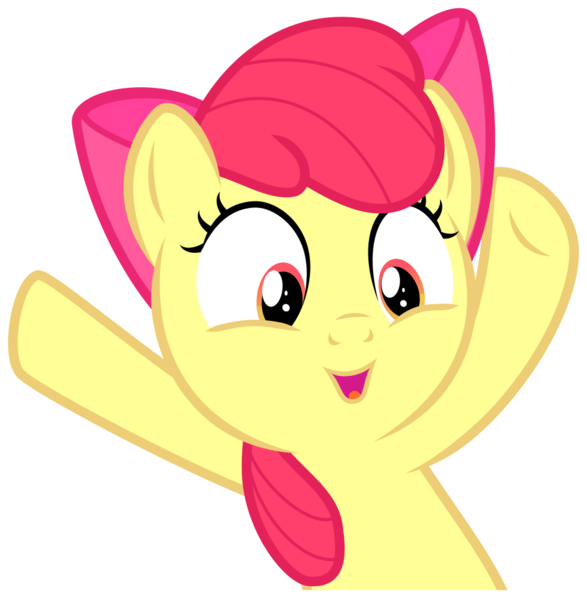 Size: 983x1004 | Tagged: safe, artist:sollace, derpibooru import, apple bloom, earth pony, pony, crusaders of the lost mark, g4, .svg available, cute, derpibooru exclusive, female, filly, foal, image, my little pony, png, simple background, solo, sticker design, transparent background, vector