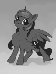 Size: 1516x1987 | Tagged: safe, artist:dusthiel, derpibooru import, princess luna, alicorn, pony, chest fluff, fluffy, image, novembrush, png, solo