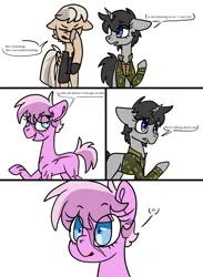 Size: 5500x7500 | Tagged: safe, artist:katyusha, derpibooru import, oc, oc:deathwish, oc:dossier, oc:terminal velocity, unofficial characters only, earth pony, pegasus, pony, unicorn, comic, commission, commission example, horn, image, png