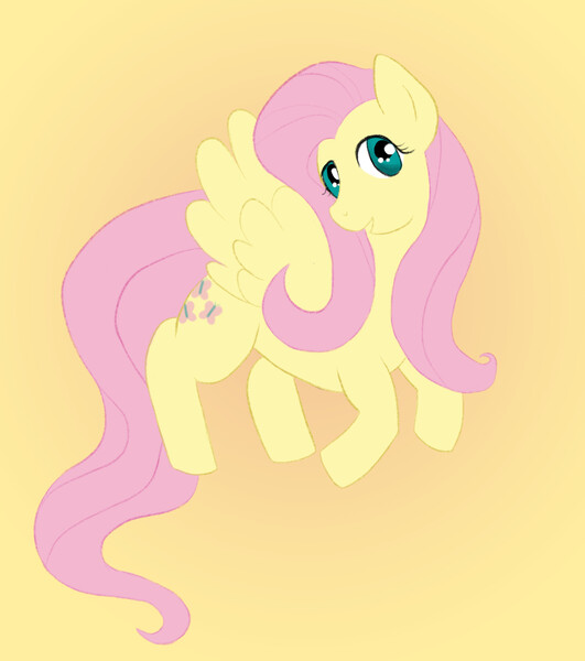 Size: 531x600 | Tagged: safe, artist:bloofoo, derpibooru import, fluttershy, pegasus, pony, image, jpeg, solo