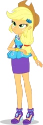 Size: 1280x3664 | Tagged: safe, artist:dustinwatsongkx, derpibooru import, applejack, a fine line, equestria girls, equestria girls series, g4, accessory swap, ankle strap, applejack's hat, bedroom eyes, belt, blonde hair, bracelet, clothes, clothes swap, cowboy hat, freckles, frilly design, geode of shielding, gold, green eyes, hairpin, hat, high heel sandals, high heels, image, jewelry, lidded eyes, low ponytail, magical geodes, my little pony equestria girls: better together, orange skin, pencil skirt, pendant, png, purple skirt, rarity peplum dress, sandals, shoes, skirt, smiling, smirk, solo, stetson