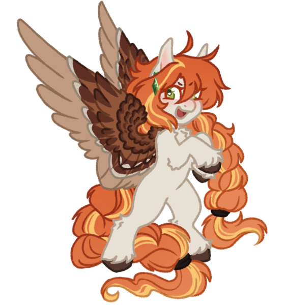 Size: 1162x1236 | Tagged: safe, artist:kazmuun, derpibooru import, oc, oc:prismatic wildfire, pegasus, pony, colored wings, female, image, mare, png, simple background, solo, transparent background, two toned wings, wings