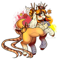 Size: 1113x1095 | Tagged: safe, artist:legendaryshadee, derpibooru import, oc, oc:spice-a-boo, goat, female, goat oc, image, png, simple background, solo, tongue out, transparent background