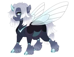 Size: 3500x2700 | Tagged: safe, artist:gigason, derpibooru import, oc, oc:apolysis, changepony, hybrid, image, male, offspring, parent:maud pie, parent:oc:blue bayou, parents:canon x oc, png, simple background, solo, transparent background