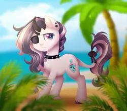 Size: 2048x1792 | Tagged: safe, artist:emyart18, ponerpics import, oc, unofficial characters only, pony, choker, eyepatch, female, image, jpeg, mare, solo