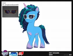 Size: 1920x1466 | Tagged: safe, derpibooru import, official, pony, unicorn, g5, my little pony: make your mark, my little pony: make your mark chapter 2, ali-conned, concept art, female, horn, image, jpeg, mare, misty brightdawn, solo, sunglasses