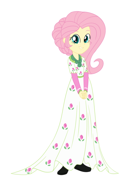 Size: 2000x2648 | Tagged: safe, artist:cartoonmasterv3, artist:nie-martw-sie-o-mnie, derpibooru import, flutterholly, fluttershy, human, a hearth's warming tail, equestria girls, g4, clothes, dress, equestria girls-ified, humanized, image, long dress, long skirt, my little pony, png, skirt, solo, victorian, victorian dress