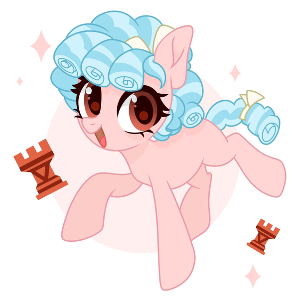 Size: 1200x1200 | Tagged: safe, alternate version, artist:日不落sunlight, derpibooru import, cozy glow, earth pony, pony, g4, :d, bow, circle background, female, filly, foal, full body, hair ribbon, image, looking at you, open mouth, open smile, png, ribbon, rook, simple background, smiling, solo, sparkles, tail, tail bow, white background, wingless