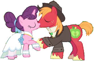 Size: 331x213 | Tagged: safe, derpibooru import, edit, edited screencap, editor:pascalmulokozi2, screencap, big macintosh, sugar belle, earth pony, pony, unicorn, g4, season 9, the big mac question, spoiler:s09, bolo tie, clothes, dress, female, hat, horn, image, kiss on the lips, kissing, male, marriage, married couple, my little pony, not a vector, png, romance, romantic, shipping, simple background, stallion, straight, sugarmac, transparent background, vest, wedding, wedding dress, wedding suit