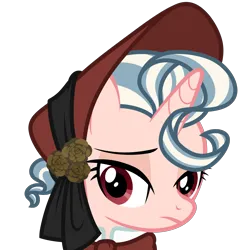 Size: 3508x3508 | Tagged: safe, artist:return 0, derpibooru import, oc, oc:vivi poff, unofficial characters only, unicorn, bloodborne, hat, horn, image, png, show accurate, solo