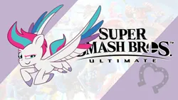 Size: 1920x1080 | Tagged: safe, derpibooru import, editor:josephthedumbimpostor, zipp storm, pegasus, g5, image, png, super mario bros., super smash bros., super smash bros. ultimate