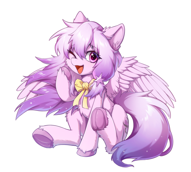 Size: 2546x2296 | Tagged: safe, artist:gale spark, derpibooru import, oc, oc:kamina morna, unofficial characters only, pegasus, pony, image, open mouth, open smile, png, simple background, smiling, solo, transparent background, wings