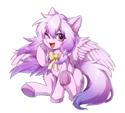 Size: 2546x2296 | Tagged: safe, artist:gale spark, derpibooru import, oc, oc:kamina morna, unofficial characters only, pegasus, pony, image, open mouth, open smile, png, simple background, smiling, solo, transparent background, wings