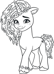 Size: 2334x3197 | Tagged: safe, derpibooru import, official, pony, unicorn, g5, my little pony: make your mark, .ai available, .svg available, female, g5 brand assets, horn, image, lineart, mare, misty brightdawn, png, rebirth misty, simple background, solo, transparent background, vector