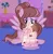 Size: 1220x1242 | Tagged: safe, artist:cstrawberrymilk, derpibooru import, oc, oc:strawberry milk, pegasus, pony, birthday cake, cake, eyes watering, female, food, image, jpeg, mare, solo