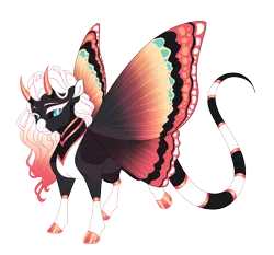 Size: 4300x4000 | Tagged: safe, artist:gigason, derpibooru import, oc, oc:callicore calico, changepony, hybrid, colored wings, image, multicolored wings, offspring, parent:oc:blue bayou, parent:oc:poppy pigment, parents:oc x oc, png, simple background, solo, transparent background, wings