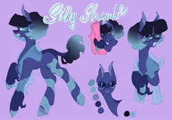 Size: 2048x1431 | Tagged: safe, artist:whimday, derpibooru import, oc, oc:silky shawl, unofficial characters only, earth pony, pony, cloven hooves, female, fetlock tuft, image, jpeg, mare, pink background, reference sheet, shawl, simple background, solo