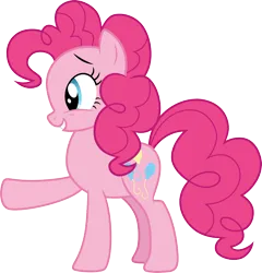 Size: 3000x3122 | Tagged: safe, artist:cloudy glow, derpibooru import, pinkie pie, earth pony, g4, griffon the brush off, female, image, my little pony, png, reconciliation, simple background, solo, transparent background, vector