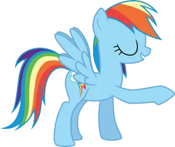 Size: 3575x3000 | Tagged: safe, artist:cloudy glow, derpibooru import, rainbow dash, pegasus, g4, griffon the brush off, eyes closed, female, image, my little pony, png, reconciliation, simple background, solo, transparent background, vector