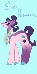 Size: 1026x2048 | Tagged: safe, artist:whimday, derpibooru import, suri polomare, earth pony, pony, g4, alternate design, clothes, female, image, jpeg, mare, scarf, solo