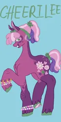 Size: 1026x2048 | Tagged: safe, artist:whimday, derpibooru import, cheerilee, earth pony, pony, g4, alternate design, anatomically incorrect, bracelet, female, image, incorrect leg anatomy, jewelry, jpeg, mare, solo, unshorn fetlocks