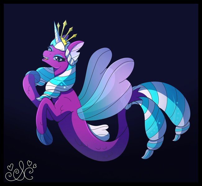 Size: 2130x1967 | Tagged: safe, artist:silents25875990, derpibooru import, alicorn, pony, seapony (g4), g5, my little pony: make your mark, my little pony: tell your tale, bioluminescent, blue background, blue eyes, crown, cute, digital art, dorsal fin, eyeshadow, female, fin, fin ears, fin wings, fins, fish tail, flowing mane, flowing tail, happy, image, jewelry, jpeg, lidded eyes, looking at you, makeup, mare, ocean, opaline arcana, open mouth, open smile, regalia, scales, seaponified, seapony opaline arcana, signature, simple background, smiling, smiling at you, solo, species swap, spread wings, swimming, tail, teeth, two toned mane, two toned tail, underwater, water, wings