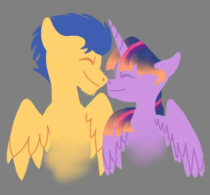 Size: 413x382 | Tagged: safe, artist:labrony12, derpibooru import, flash sentry, twilight sparkle, twilight sparkle (alicorn), alicorn, pegasus, pony, female, flashlight, image, jpeg, male, mare, shipping, stallion, straight