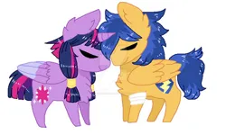 Size: 600x360 | Tagged: safe, artist:nyoooomofdoom, derpibooru import, flash sentry, twilight sparkle, twilight sparkle (alicorn), alicorn, pegasus, pony, female, flashlight, image, jpeg, male, mare, shipping, stallion, straight