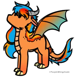 Size: 3000x3000 | Tagged: safe, artist:purple wingshade, derpibooru import, oc, oc:ember rose, unofficial characters only, dragon, dragoness, female, image, png, solo