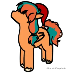 Size: 3000x3000 | Tagged: safe, artist:purple wingshade, derpibooru import, oc, oc:ember rose, unofficial characters only, pegasus, pony, christmas, hat, holiday, image, png, santa hat, solo