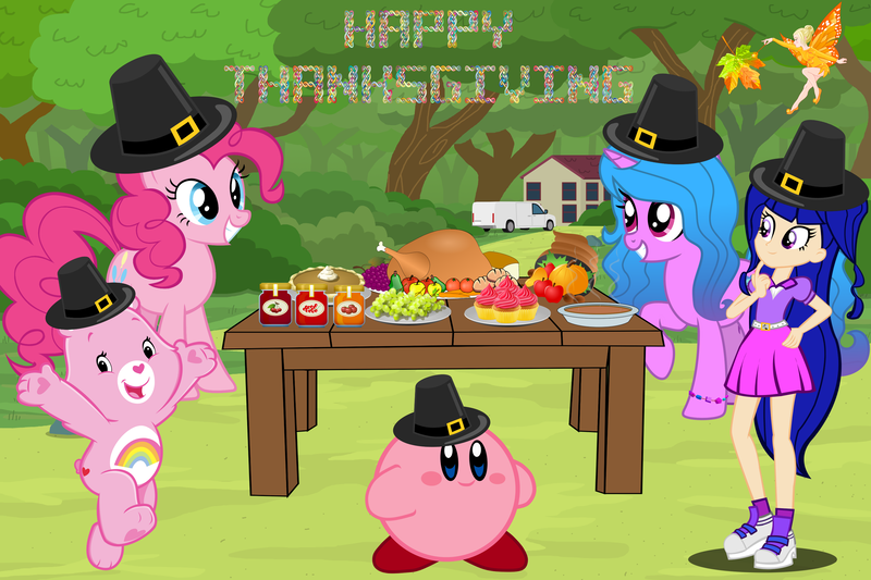 Size: 3000x2000 | Tagged: safe, artist:andoanimalia, artist:creedyboy124, artist:emeraldblast63, artist:trungtranhaitrung, artist:user15432, derpibooru import, izzy moonbow, pinkie pie, bird, earth pony, fairy, human, pony, turkey, unicorn, equestria girls, g4, g5, apple, care bears, carrot, cheer bear, crossover, cupcake, equestria girls style, equestria girls-ified, fairy wings, female, food, fruit, g5 to g4, generation leap, grapes, happy thanksgiving, happy thanksgiving 2024, happy thanksgiving day, happy thanksgiving day 2024, hat, holiday, image, jam, kirby, kirby (series), musa, orange, pear, pilgrim, pilgrim hat, png, pumpkin pie, table, thanksgiving, thanksgiving 2024, thanksgiving dinner, thanksgiving food, tomato, united states, vegetables, wings, winx club